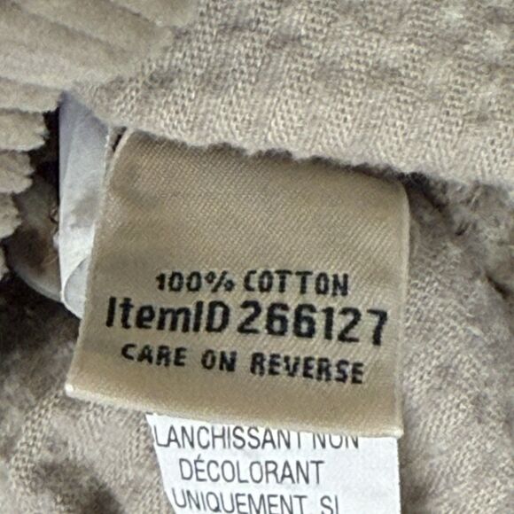 LL Bean Wide Corduroy Long Sleeve Shirt Jacket Relax Fit Women Size L EUC - Picture 5 of 12